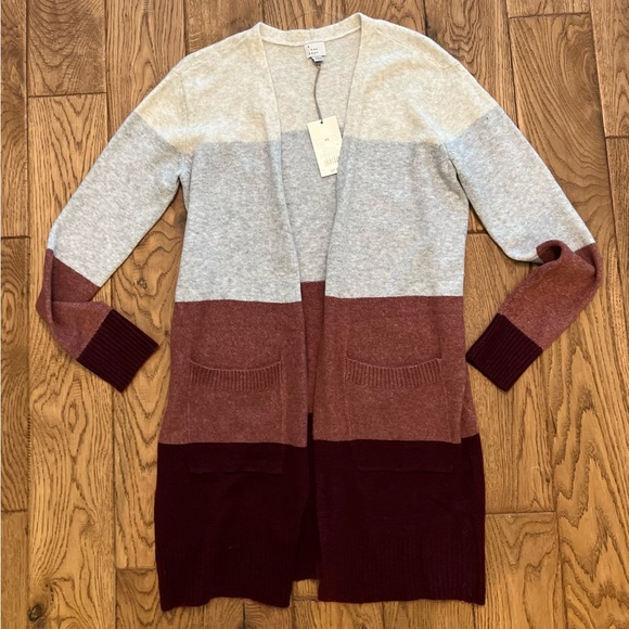 A New Day Color Block Cardigan NWT - Picture 2 of 10
